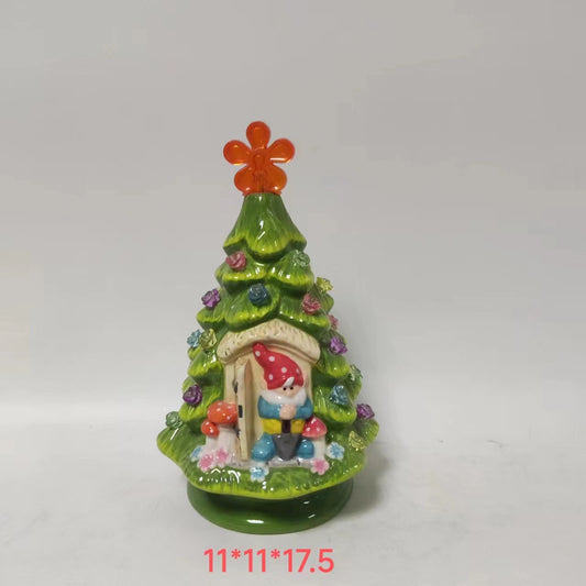 Seramik Işıklı Ağaç LED Masaüstü Dekoru – Mini Gece Lambası | Winter Dream