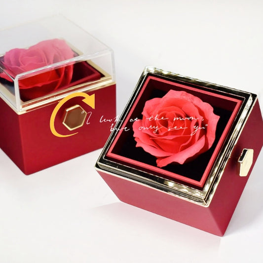 Rotating Soap Flower Rose Gift Box – Creative Jewelry Packaging by Winter dream