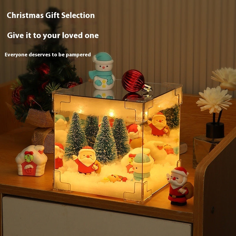 Christmas DIY Decorations Mirror And LED Cube Lamp – Magical Holiday Creations by Winter dream