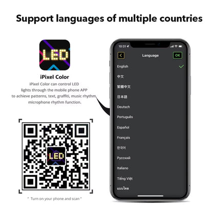 LED Matrix Pixel LED Display Screen Message Scrolling Sign Board Soft Flexible Advertising Light for Store Car Truck Devil Eye