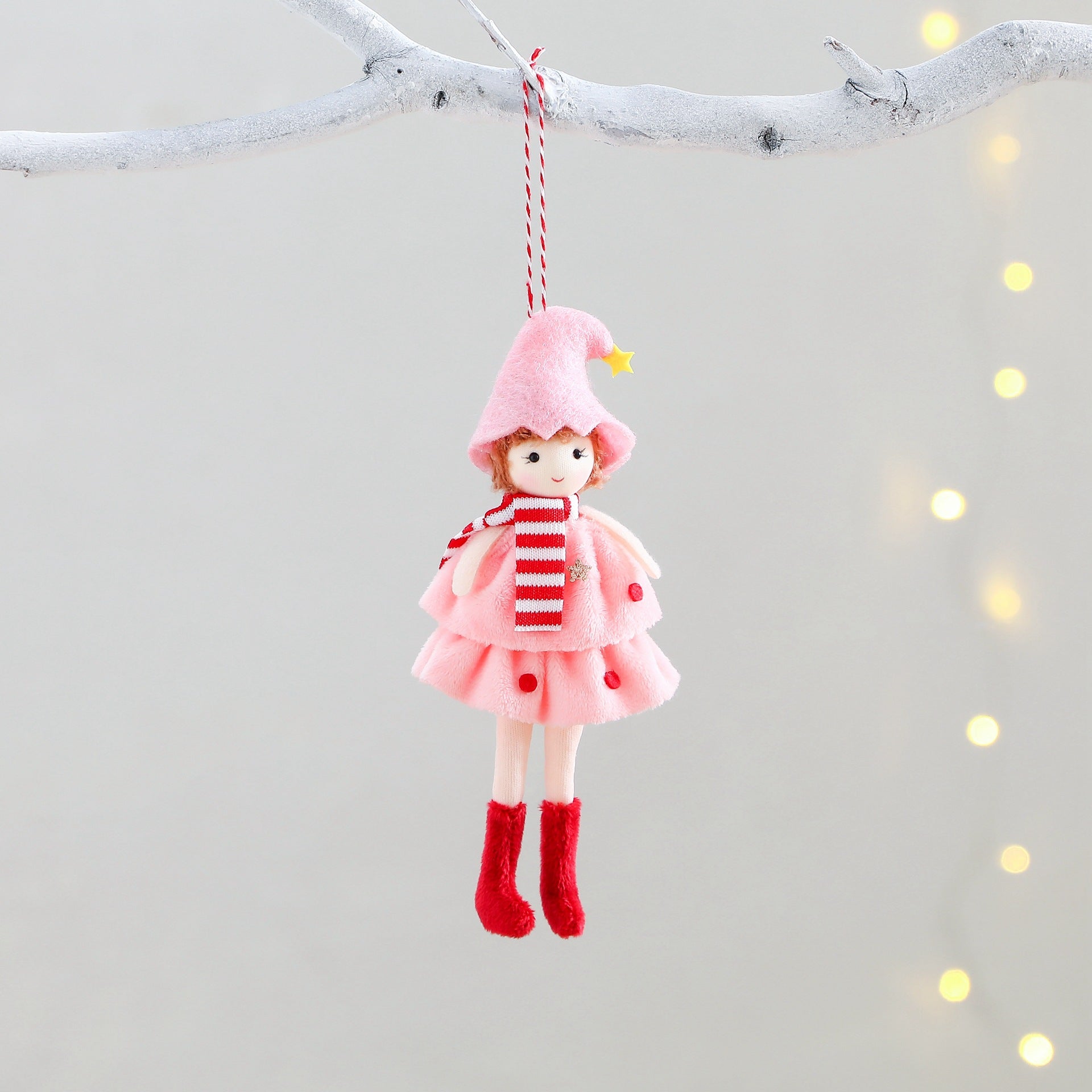 Christmas Cake Dress Girl Doll Angel Pendant - Winter dream