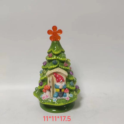 Seramik Işıklı Ağaç LED Masaüstü Dekoru – Mini Gece Lambası | Winter Dream