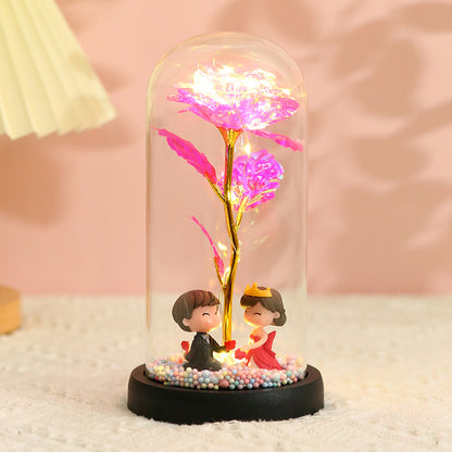 24K Altın Kaplama Gül – Işıltılı Renkler ve Zamansız Zarafet | Winter Dream