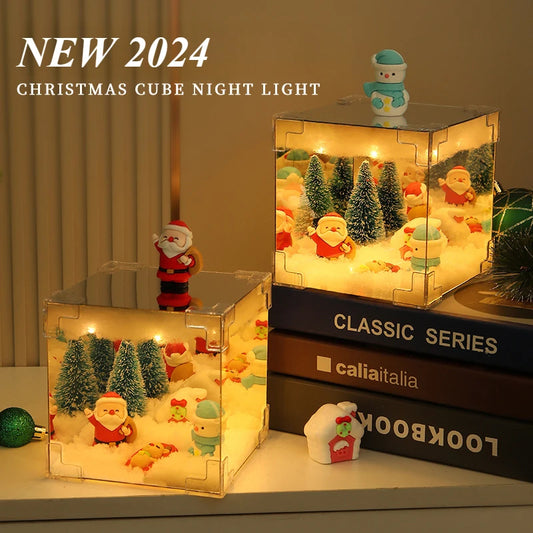 Christmas DIY Decorations Mirror And LED Cube Lamp – Magical Holiday Creations by Winter dream