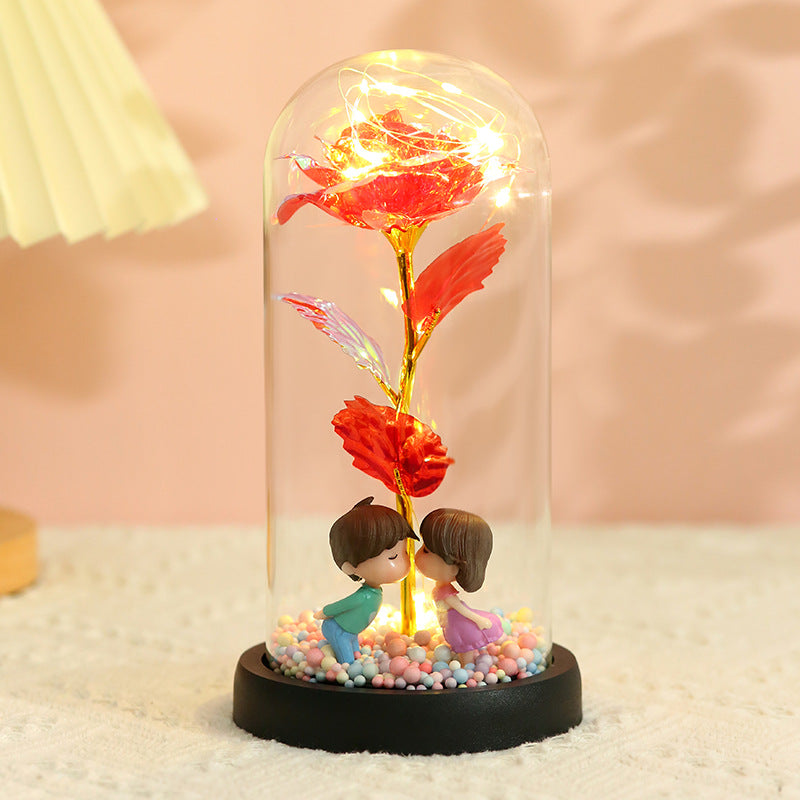 24K Altın Kaplama Gül – Işıltılı Renkler ve Zamansız Zarafet | Winter Dream