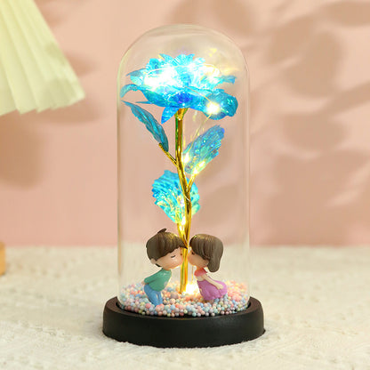 24K Altın Kaplama Gül – Işıltılı Renkler ve Zamansız Zarafet | Winter Dream