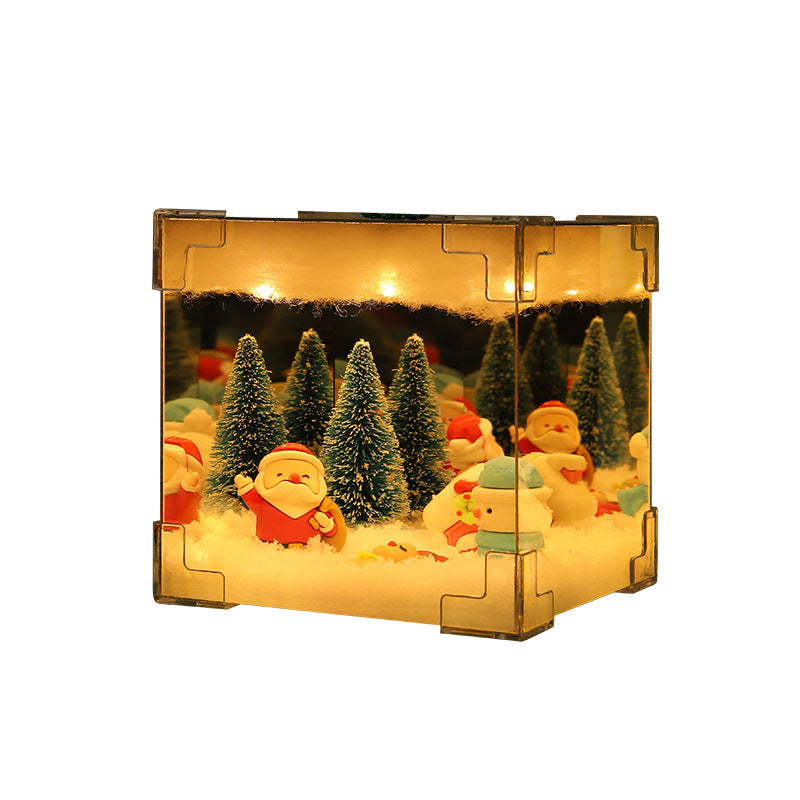 Christmas DIY Decorations Mirror And LED Cube Lamp – Magical Holiday Creations by Winter dream
