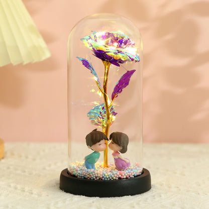 24K Altın Kaplama Gül – Işıltılı Renkler ve Zamansız Zarafet | Winter Dream