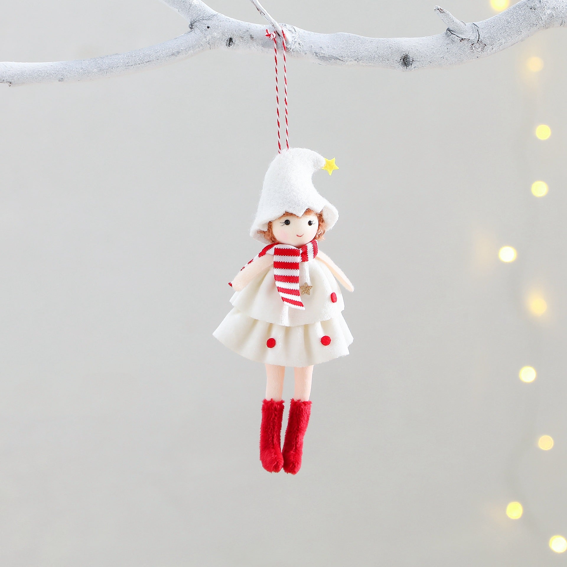 Christmas Cake Dress Girl Doll Angel Pendant - Winter dream